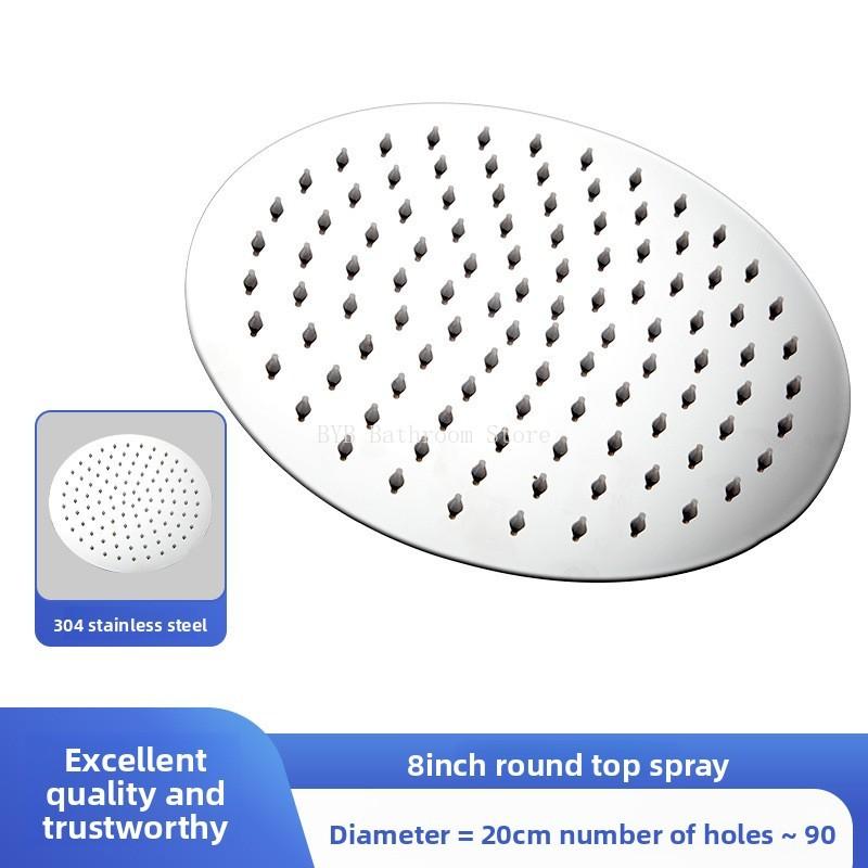 Vysokotlaká dešťová nerezová sprchová hlavice s vysokým průtokem 8" 10" 12" čtvercová konstrukce pro zvýšení tlaku lázeňská koupelnová sprchová hlavice