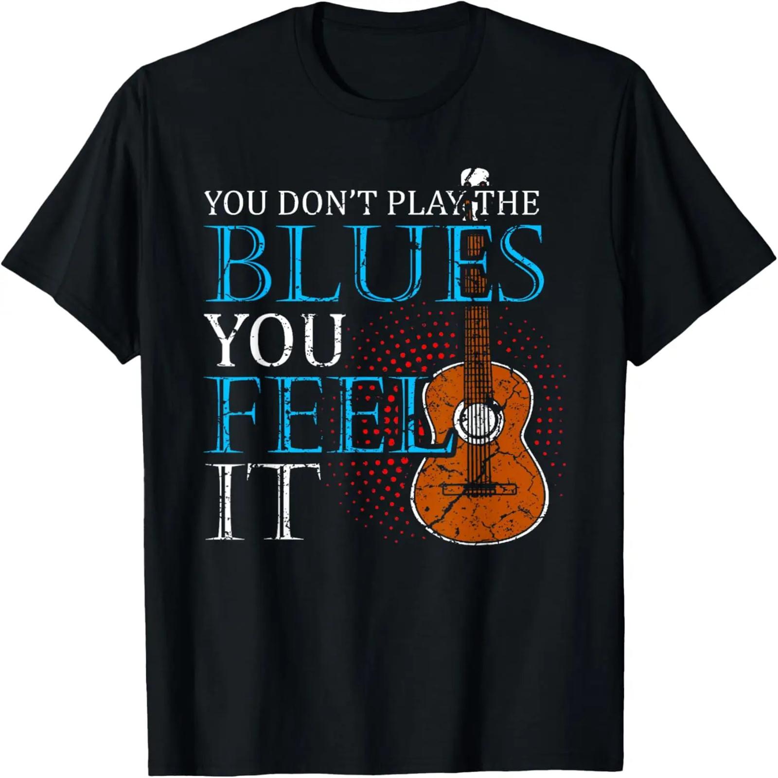 Blues Music Band Lover Guitar Teacher Tee T-Shirt S