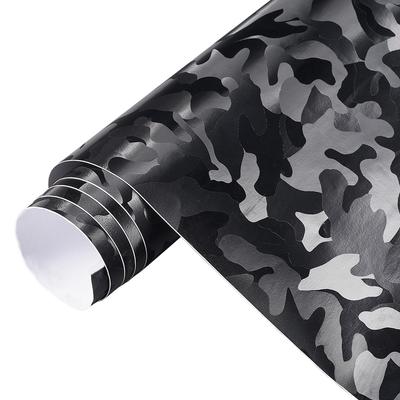 3D Ghost Black kamuflážní vinylové fólie pro stylingové obtisky interiéru motocyklového auta Samolepící samolepka PVC samolepky