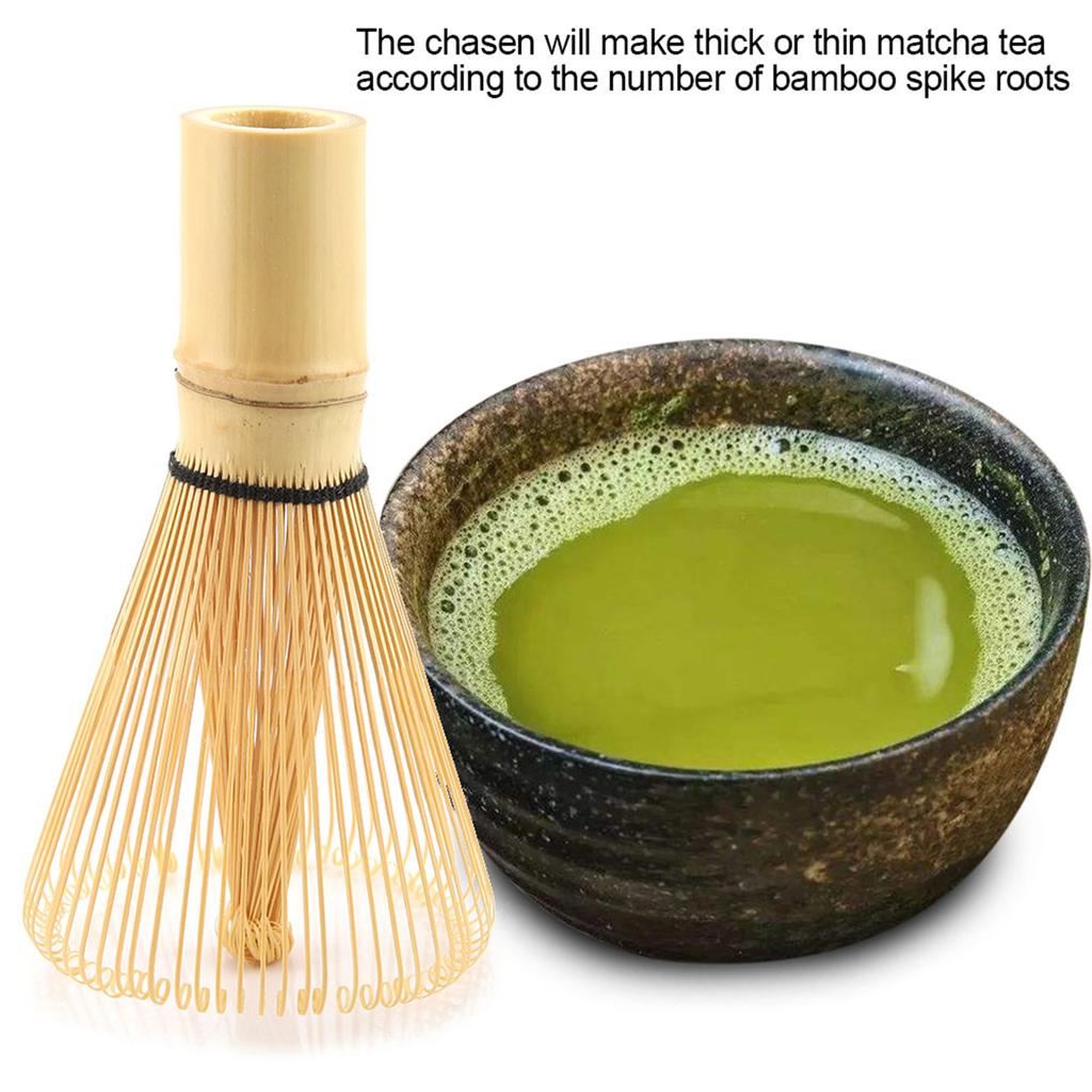 Natural Bamboo Tea Whisk Chasen Preparing Matcha Powder Brush Tool(72 Prongs)