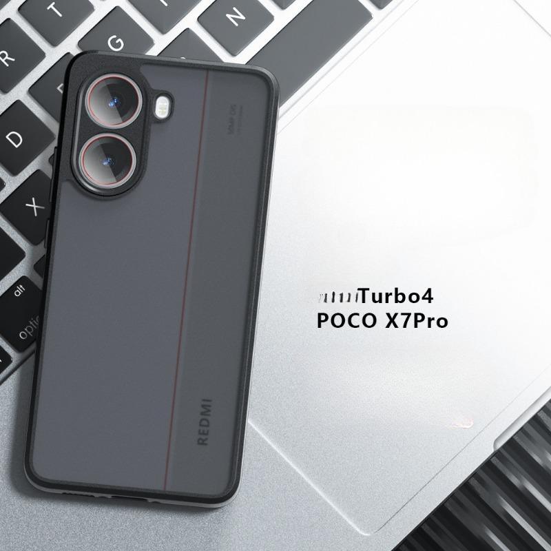 Custodia Magnetica DUEDUE Per Xiaomi Poco X7 Pro/Redmi Turbo 4, Con MagSafe, Ultra-sottile In TPU Nero Opaco