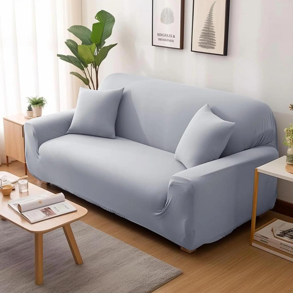 Solid Color Couch Covers Stretch Sofa Cover Modern Sofa Slipcover for 1/2/3/4 Seat Couch Washable Furniture Protector Home Decor