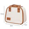 4 Shapes Beige Simple Lunch Bags Girls Large-Capacity Japanese Bento Bag Insulated Thermal Portable For Travel Picnic Lunch Box
