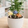 4PCS Realistic Pottery Sculpture Mini Garden Landscape Statue Fairy Mushroom  Flower Pot Decoration