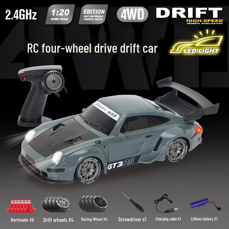RC Pro Variable Speed 4WD Drift Remote Control Car - Rechargeable Racing Model Toy for Kids