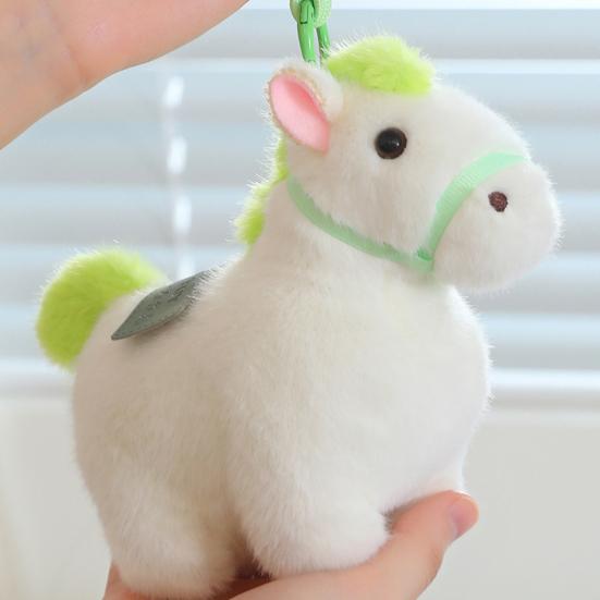 Rainbow Pony Plush Keychain Cute Soft Stuffed Animal Toy for Bag Backpack