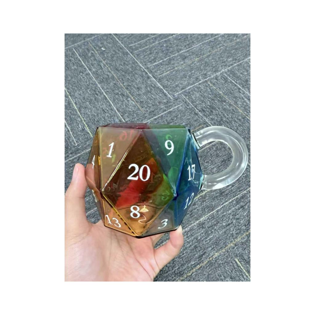 Dice Mug, Polyhedral Dice Coffee Cup With Handle, Game Mug For RPG Lovers, Game Night Mugs Gift For Lovers