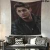 Dean Winchester Wall Tapestry Aesthetic Wall Hanging Printed Fabric Blanket Decorative Tapestries for Bedroom Living Room Home Decor