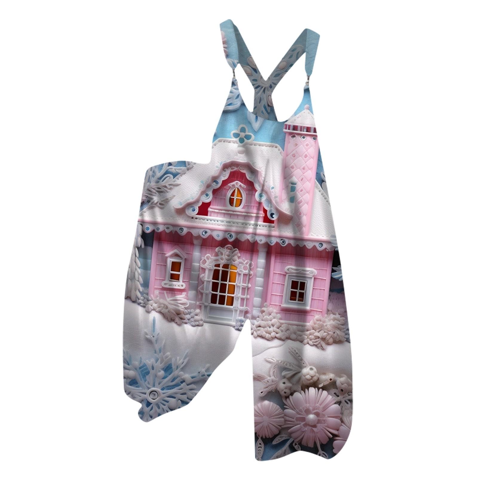 Женский рождественский комбинезон с принтом в виде маленькой свежей рождественской елки — фото 5