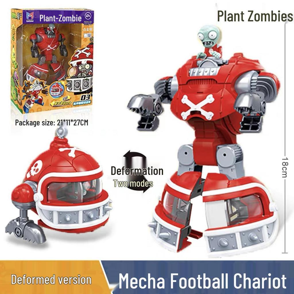 Plants vs. Zombies 2 Transforming Toys: Peashooter, Chomper, Shark, Doctor, Mecha, Giant Boy
