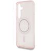 Guess Rhinestones Printed Classic Logo MagSafe Samsung Galaxy S25 Case Pink