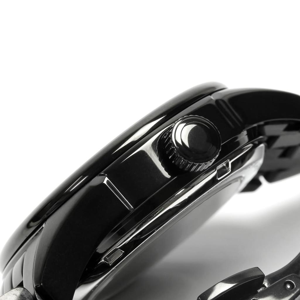 KNIS Varnish Meteorite Meteorite Made in Japan Automatic Watch Sapphire Glass Black Leather 10 ATM Water Resistant Mechanical Men's KN001-MTBKLE