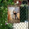 Vintage Metal Sign Old West Cowboy Wall Decor Garage