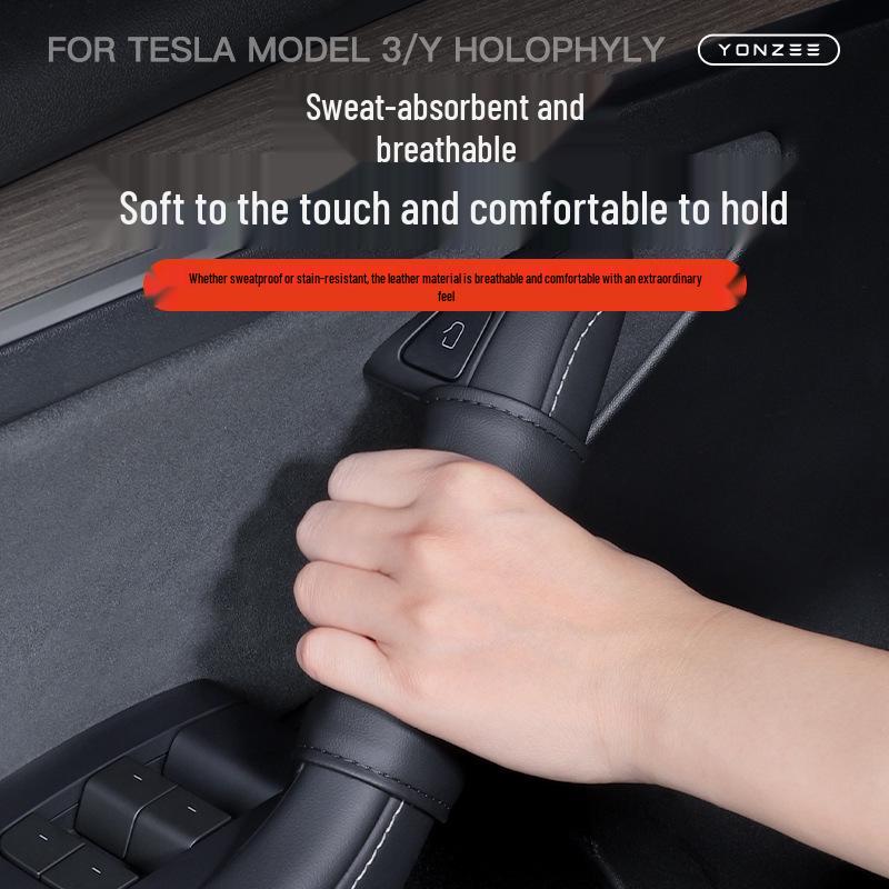 Autocollants de Protection pour Accoudoir et Poignée de Porte Tesla Model 3/Y - Accessoires Intérieurs de Voiture