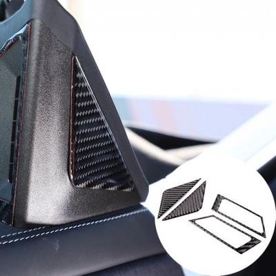 Carbon A-pillar Triangular Panel Trim For Maserati Ghibil Quattroporte 2014-22