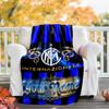 1pc Personalized Name Internazionale Milano Theme Blanket - Digital Print, Polyester, Cozy for All Seasons, Perfect for Outdoor, and Travel