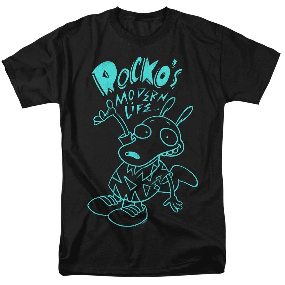 Rocko s Modern Life - Neon Rocko - Unisex Short Sleeve Children s T-shirt - Black 150