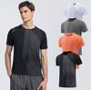 Men's Quick Dry Loose Fit Short Sleeve Sports T-shirt - Casual European American Fashion Fitness Top