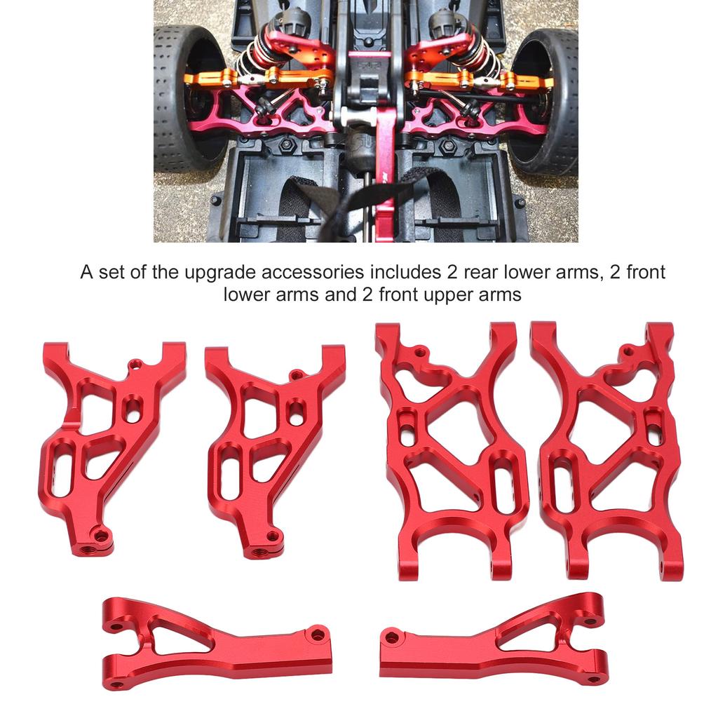 RC Upgrade Set Front Lower Arm Front Upper Arm Rear Lower Arm Set Aluminium for 1Celsius7 INFRACTION 6S