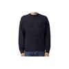 Solid Color Fitted Crew Neck Sweater Men Sweater Blue 6R1MXP-1MMAZ-F961