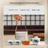 Hand-painted Blue and White Porcelain Portable Tea Set