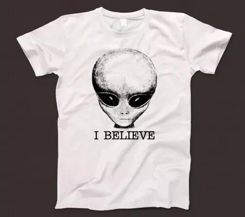 

Я верю Футболка 910 Инопланетная жизнь НЛО Наблюдения Астробиология Секретные материалы Космос 3XL