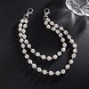 Cool Tassel Pearl Waist Chain Turquoise Zinc Alloy Tassel Jeans Chain Bag Chain Multi-layer Punk Belt Chain Female