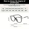 Cat Eye Reading Glasses Retro Fashion Presbyopic Glasses Ultralight Readers For Women Men 0 To +4.0