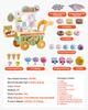VEVOR Ice Cream Cart for Kids, 27 PCS Accessories, Pretend Play Store with Storage Trolley with Pretend Money, Sound & Light Effects