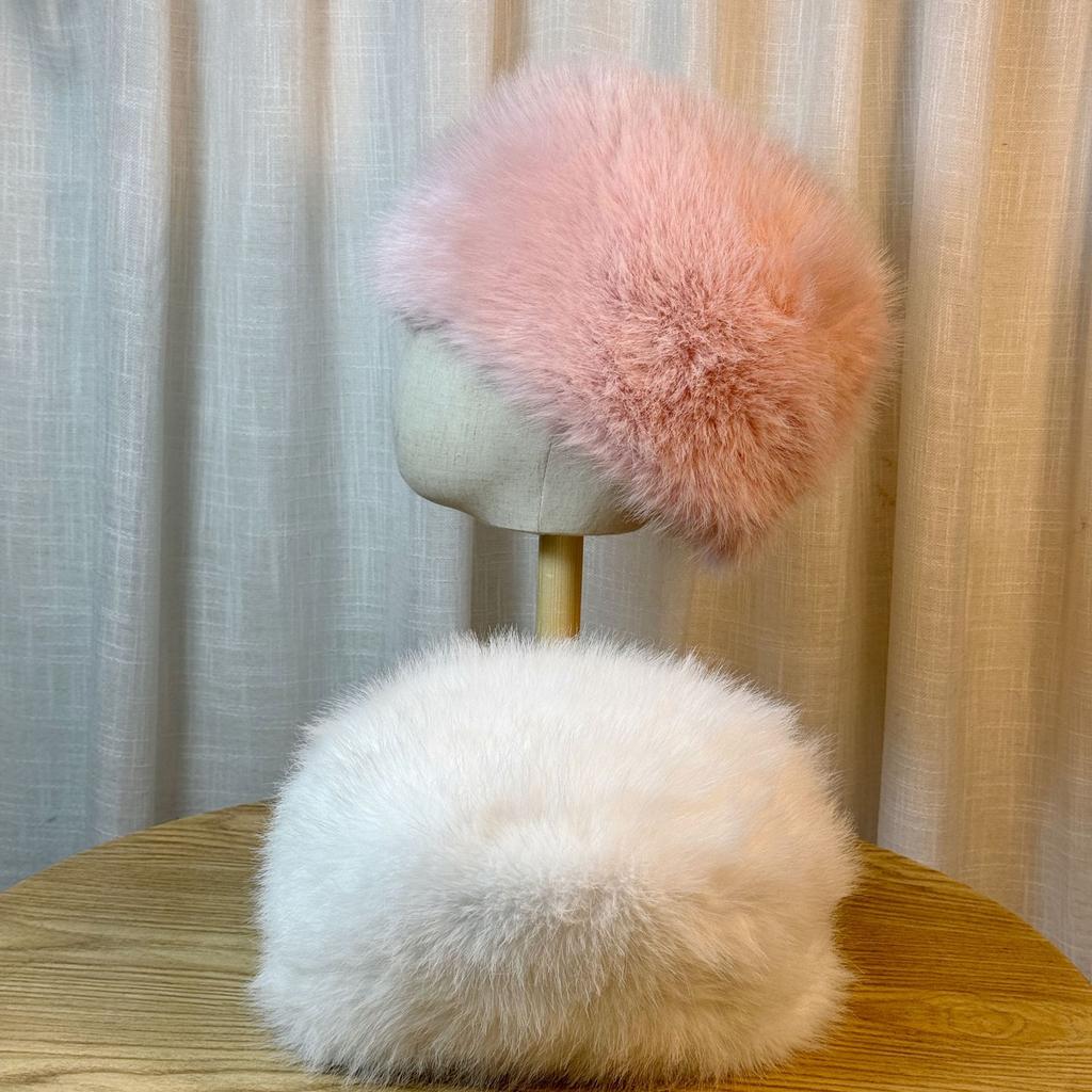 New Flat top Plush Bucket Hat for Women Cross Neck Gaiter Set Fashionable Cold Proof Warm Hat Autumn and Winter