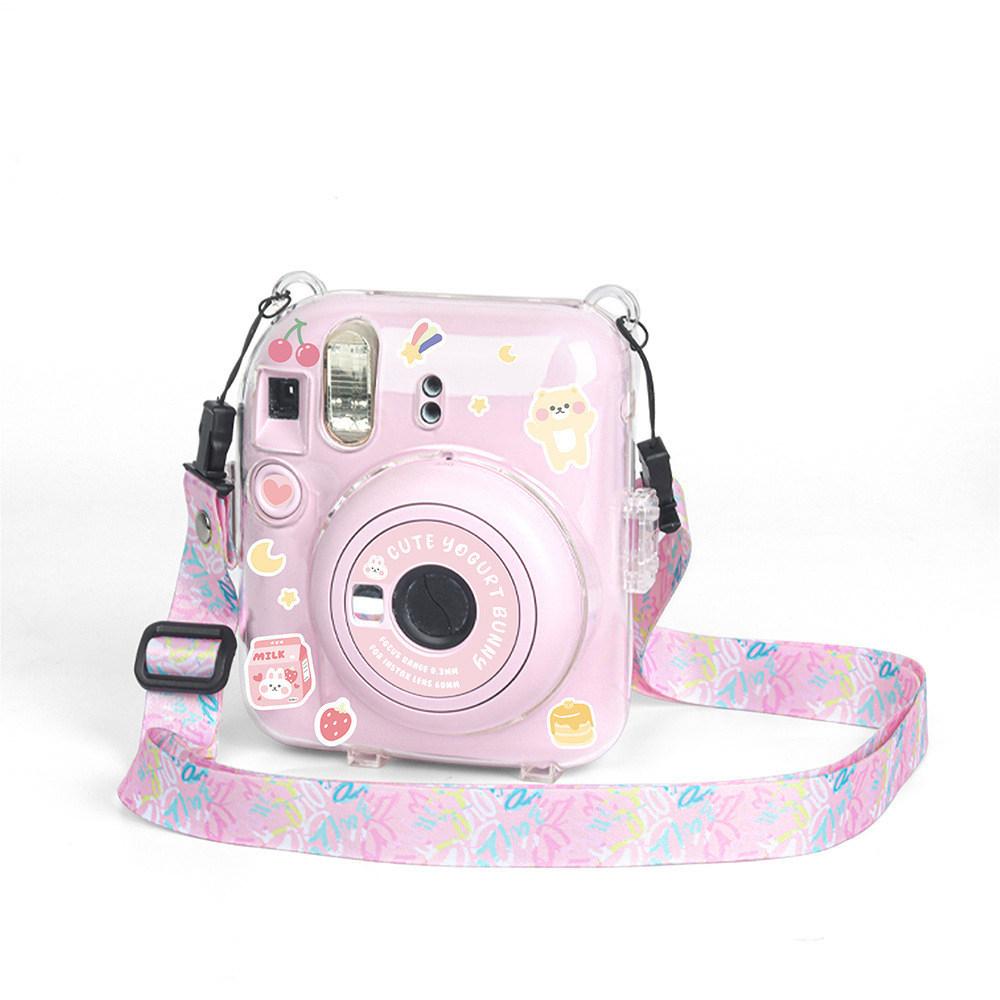 Camera bag For Fujifilm Instax Mini 12 Case Transparent Photo Storage Protective Cover Camera Stand Diy Sticker Sets