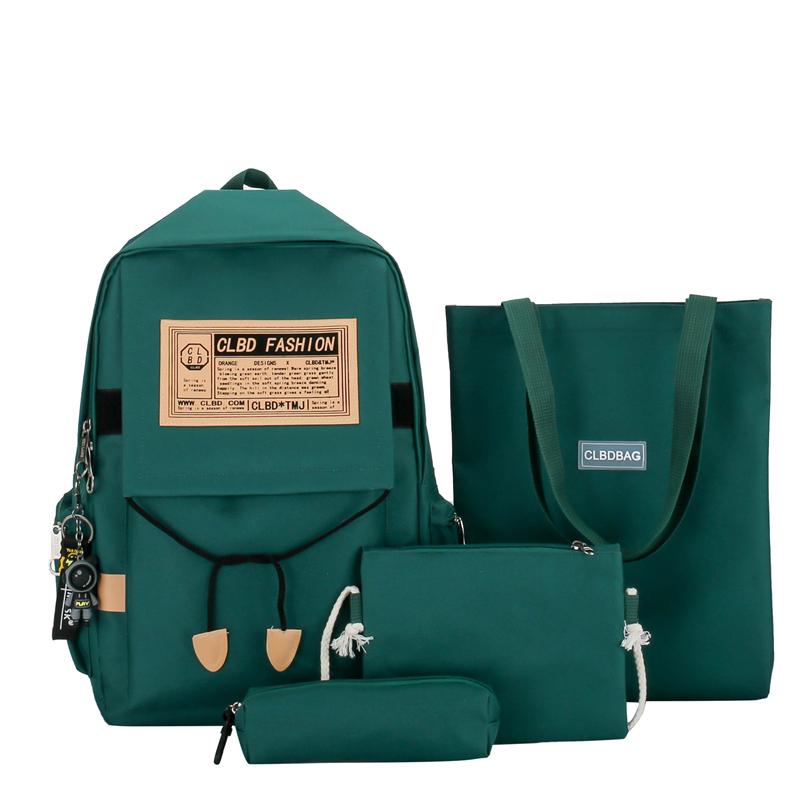 Primary School Students' Backpacks for Grades 4-5-6 Girls' Junior High School Tutoring Canvas Backpacks Middle School Students' Backpacks