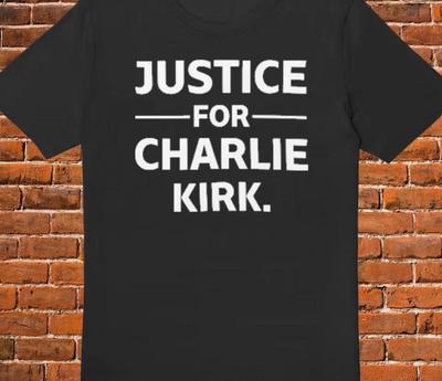 Charlie Kirk Justice For CK Freedom Black T Shirt Tee Turning Point RIP