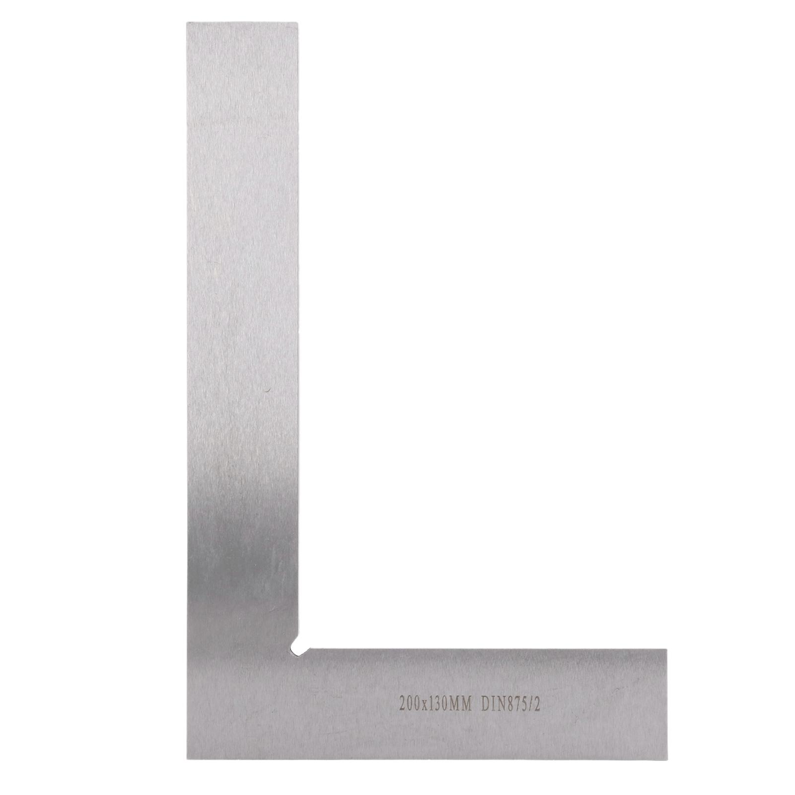 Machinist 200x130mm 90 Degree Right Angle High Accuracy Ergonomic Carbon Steel Engineer Ruler Woodworking
