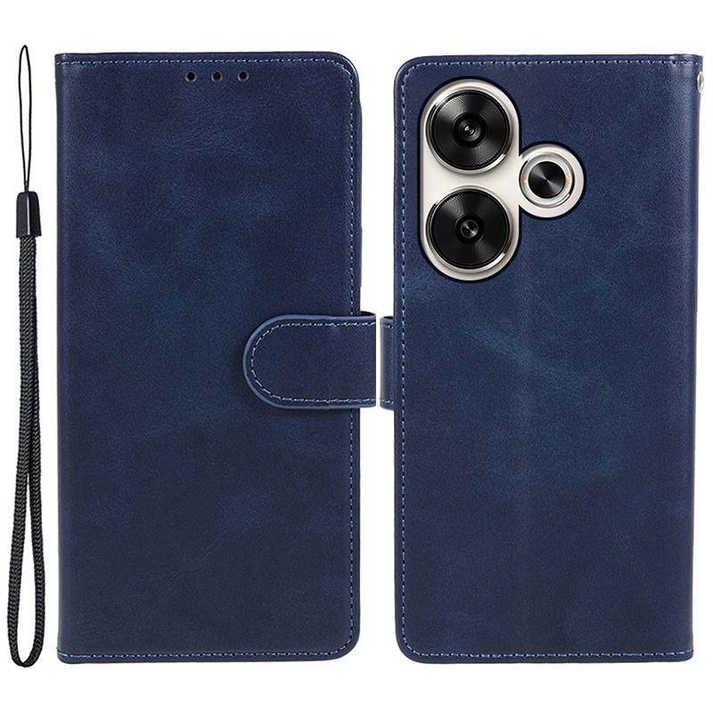 For Xiaomi Redmi Turbo 3 5G/Poco F6 5G Case Calf Texture Magnetic Clasp Leather Wallet Phone Cover