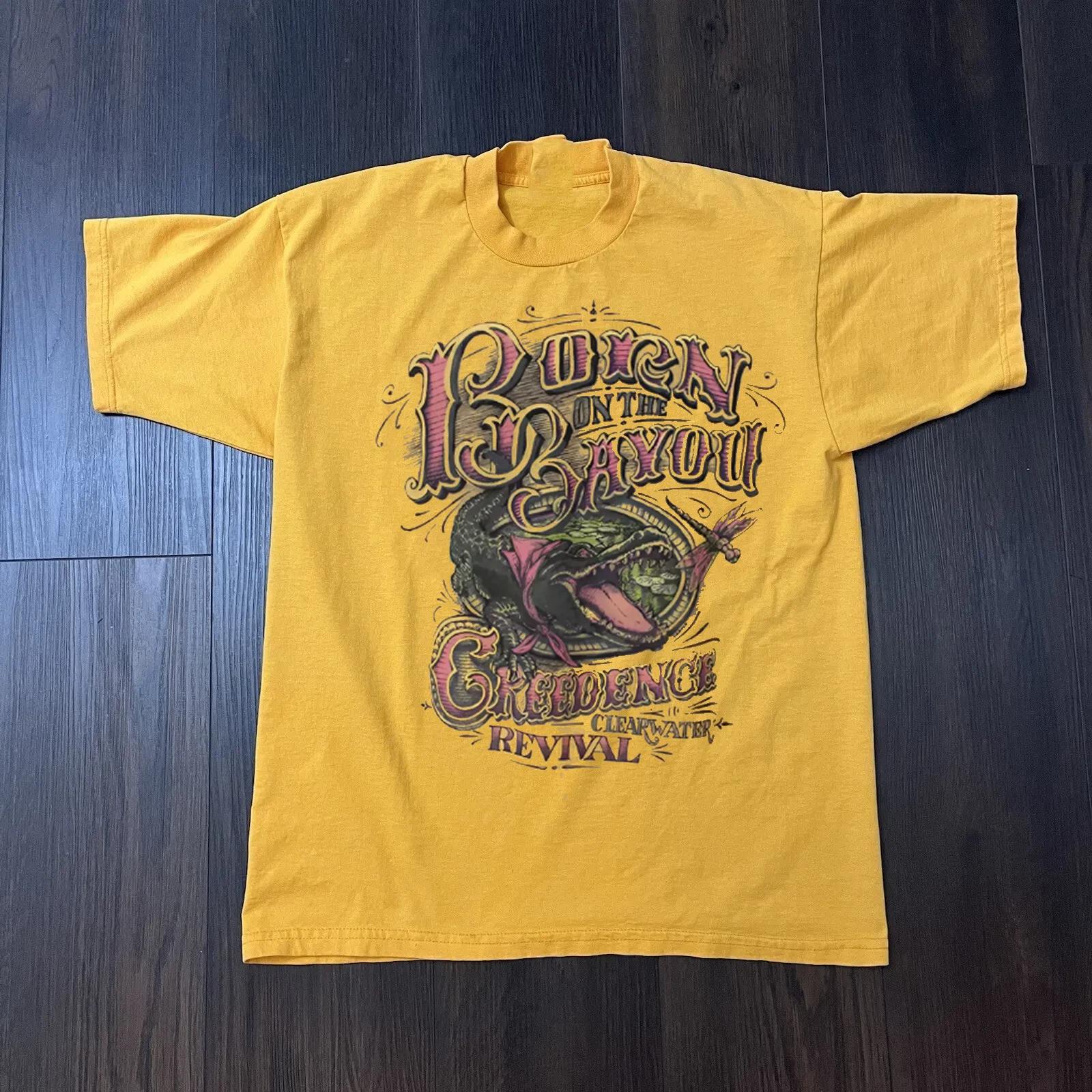 Creedence Clearwater Revival Band Born on the Bayou T Shirt Full Size S-5XL XS