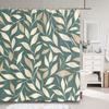 Leaf Shower Curtain Simple Modern Colourful Leaf Polyester Fabric Shower Curtains Bathroom Decor With Hooks Bathroom Accessories