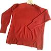 Women's Plus Size Round Neck Knit Sweater - Autumn/Winter 2026 Collection, Solid Color, Loose Fit, Side Split Pullover