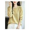 V-neck Knitted Sweater, Base Layer Shirt, Top Dress, Women's Long-sleeved Knitted Sweater, Multi-color Design