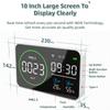 WiFi Smart Air Quality Detector Large Screen PM2.5 Monitor 4 In 1 PM2.5 Temperature Humidity Tester Alarm Clock for Home