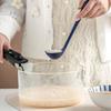Silicone Ladle Soup Spoon Non-stick Curved Handle Unbreakable Big Round Scoop for Dinner Creative Kitchen Dining Tool Tableware