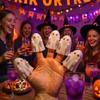 Halloween Finger Puppets Toy Finger Flip Off Ghost Figurines Cute Middle Finger Ghost Statue Gag Gifts for Trick or Treat Party Favors