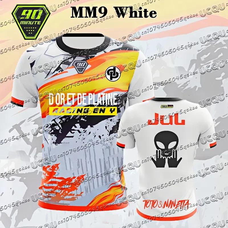 

Летняя мужская футболка 2025 года Серия «90 минут» Свободная Дышащая С 3D-принтом С коротким рукавом Мужские спортивные фитнес-топы Футболка оверсайз M