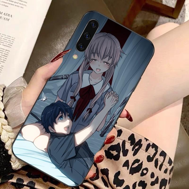 Future Diary Mirai Nikki Handyhülle für Samsung A91 A81 A73 A72 A71 A30S A20 A12 A13 A52 A53 4G 5G Weiche schwarze Handyhülle
