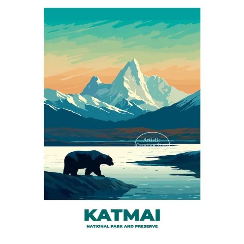 Colorful Yosemite National Park Landscape Canvas Print USA City Nature Travel Poster Wall Decor for Living Room Home Decor Gi