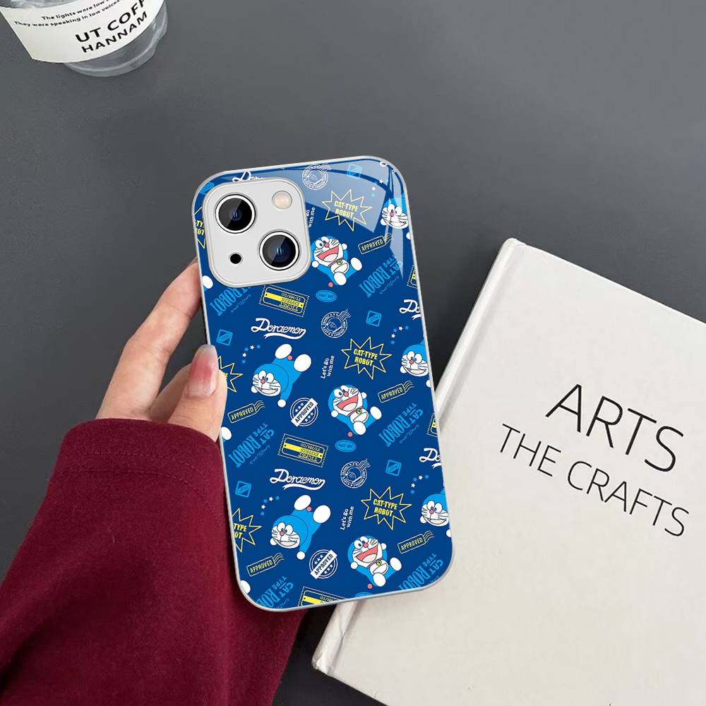 Cute Cartoon-u-Doraemons-t Tempered Glass For Iphone 14 13 12 11 Pro Mini XS MAX 14Plus X XS XR Fundas