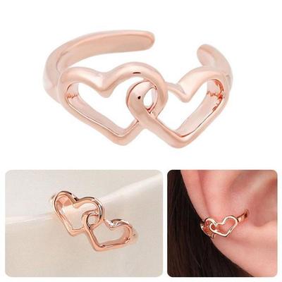 [Onm] Onm 14Kgp Basic Heart Rose Gold Ring Bracelet Ear Cuff (S9593996)
