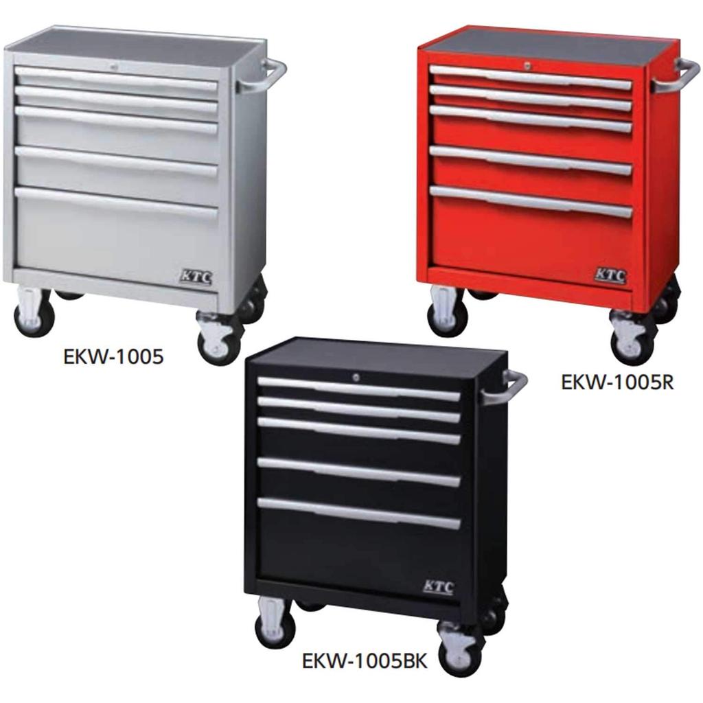 Kyoto Machine Tools Roller Cabinet 5 Tiers 5 Drawers Black Kyoto Machine Tools Project (KTC) EKW-1005BK (2015 Product)