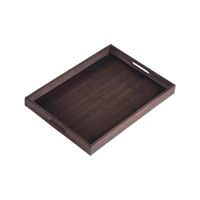 ZISIZ Walnut Wood Serving Tray with Handles