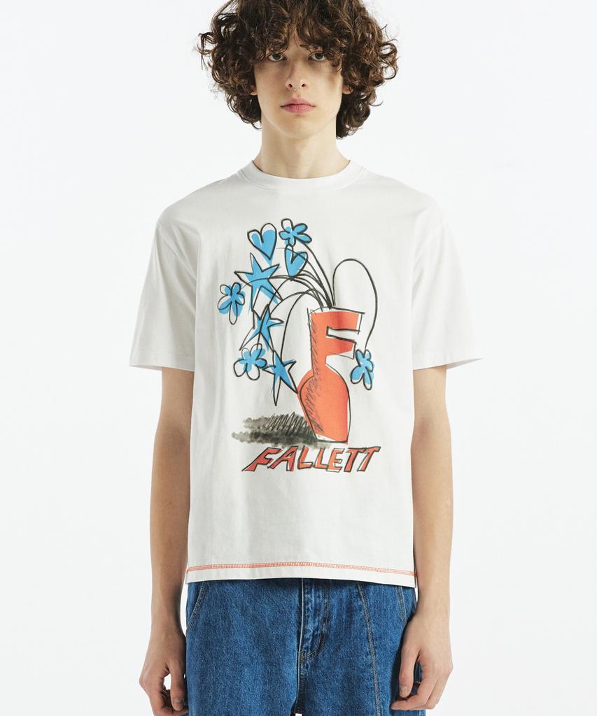 Palet Drawing Base Short Sleeve T-Shirt White